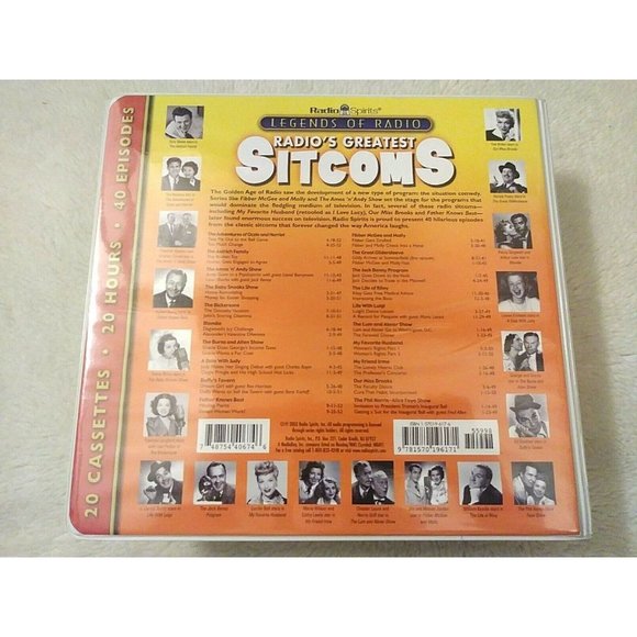 Legends Of Radio Radio's Greatest Sitcoms 18 Tape Cassette Shows Radio Spirits - Picture 3 of 4